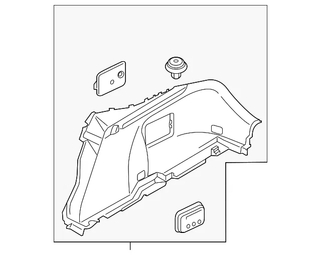Trunk Side Trim - Kia (85740-J5120WK)