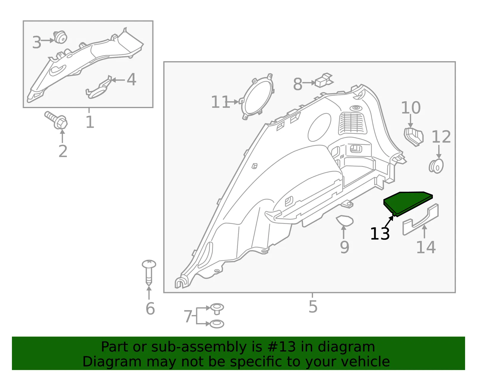 Tray - Passenger Side (RH) - Kia (85742-D9000WK) - view 2