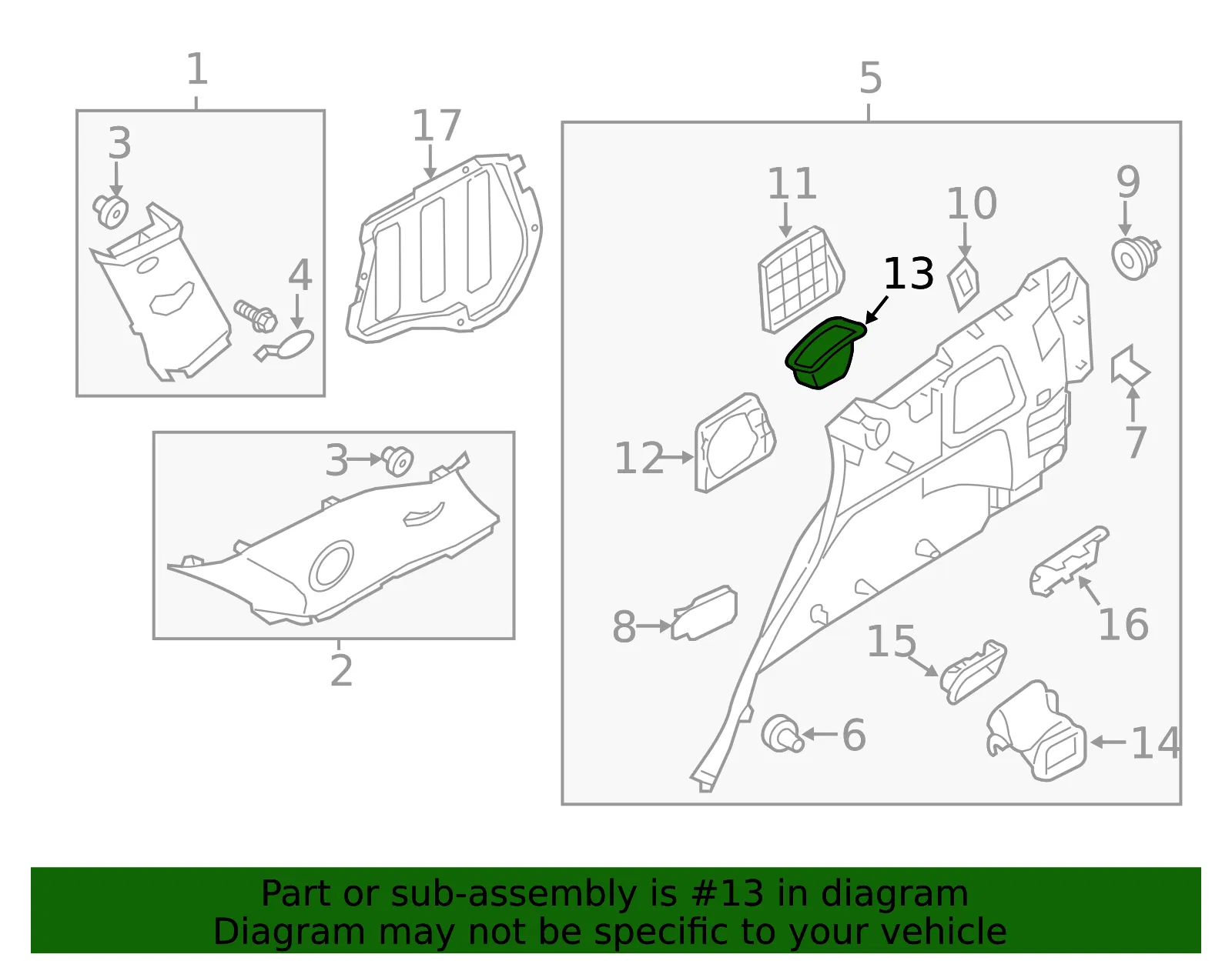 Cup Holder - Passenger Side (RH) - Kia (85743-2P200UP) - view 2