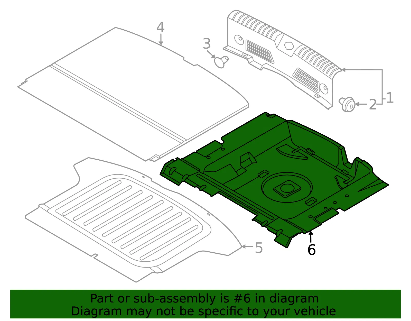 Storage Tray - Kia (85750-AT000WK) - view 2