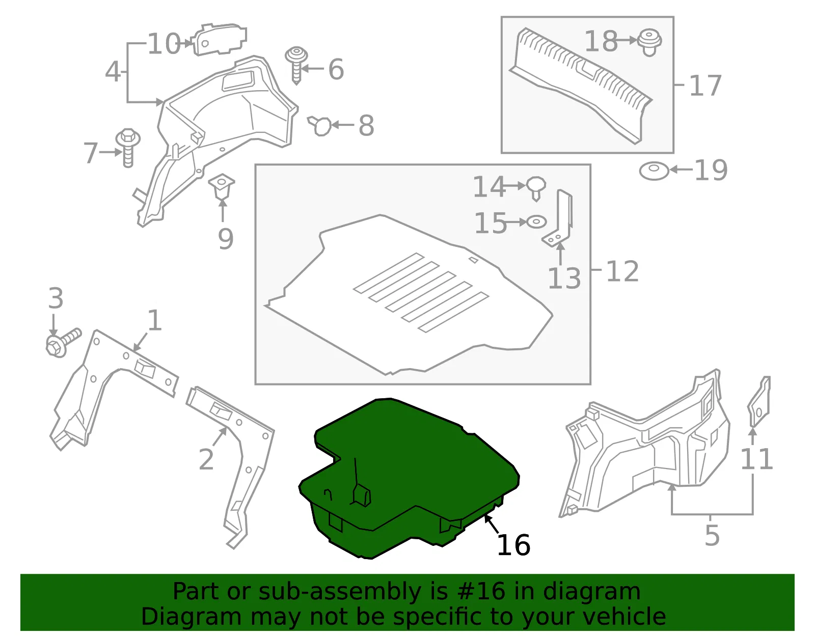 Storage Tray - Kia (85750-D4020WK) - view 2