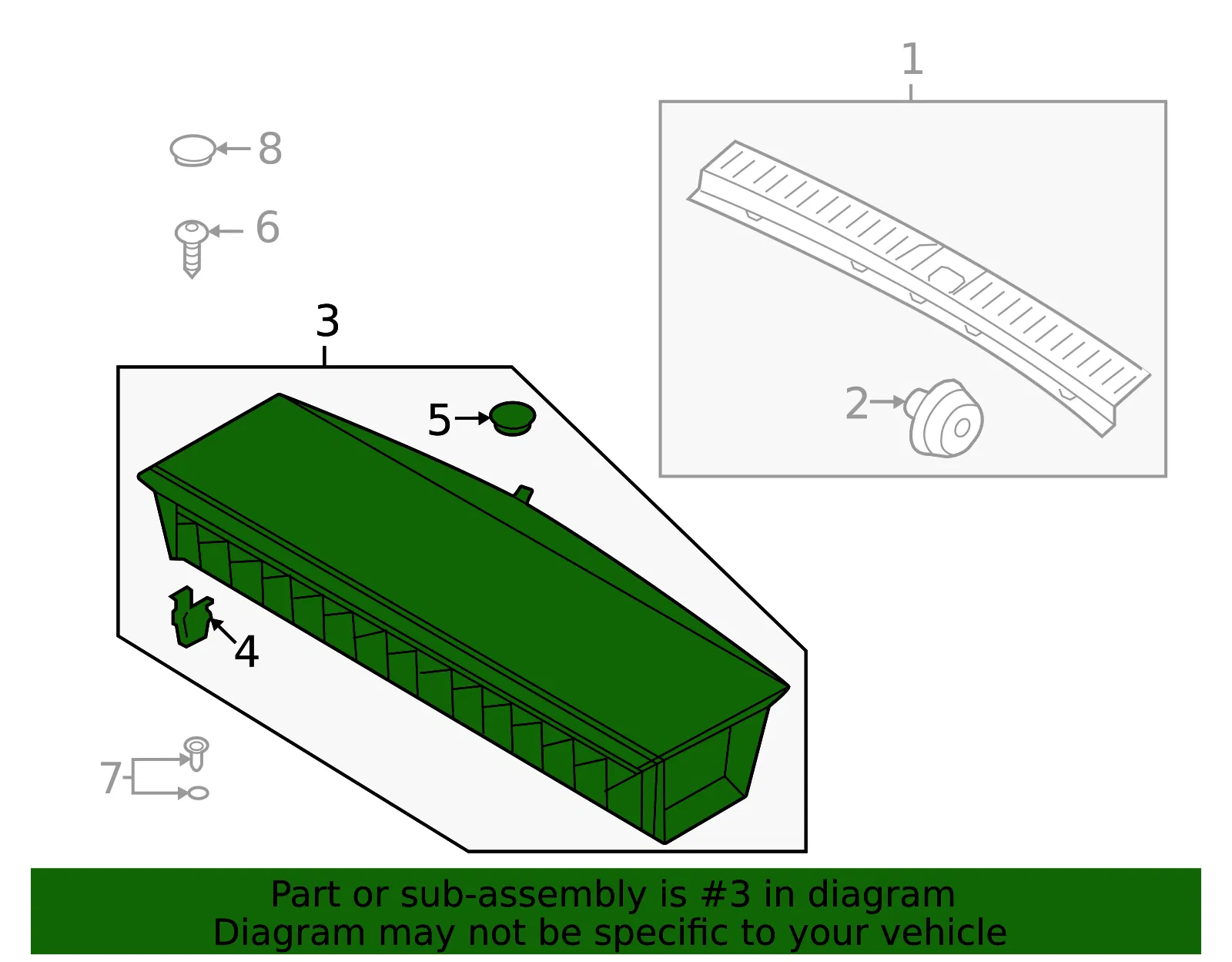 Floor Storage Compartment - Kia (85750-P4600) - view 2
