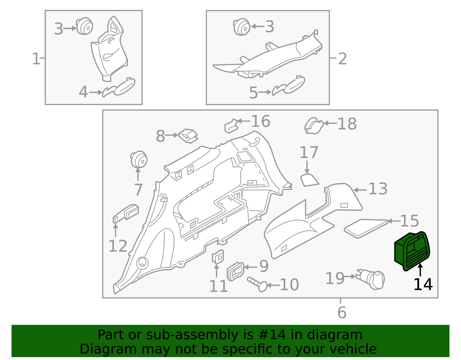 Tray - Passenger Side (RH) - Kia (85754-C6000WK) - view 2