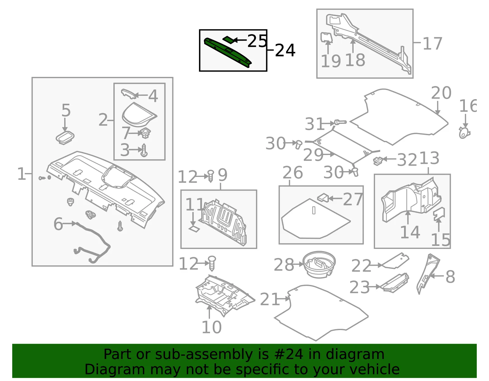 Trim Panel Insert - Kia (85770-3F000LK) - view 2