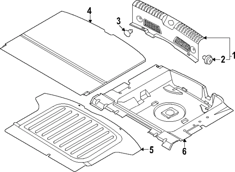 Rear Panel Trim - Kia (85770-AO200CCV)