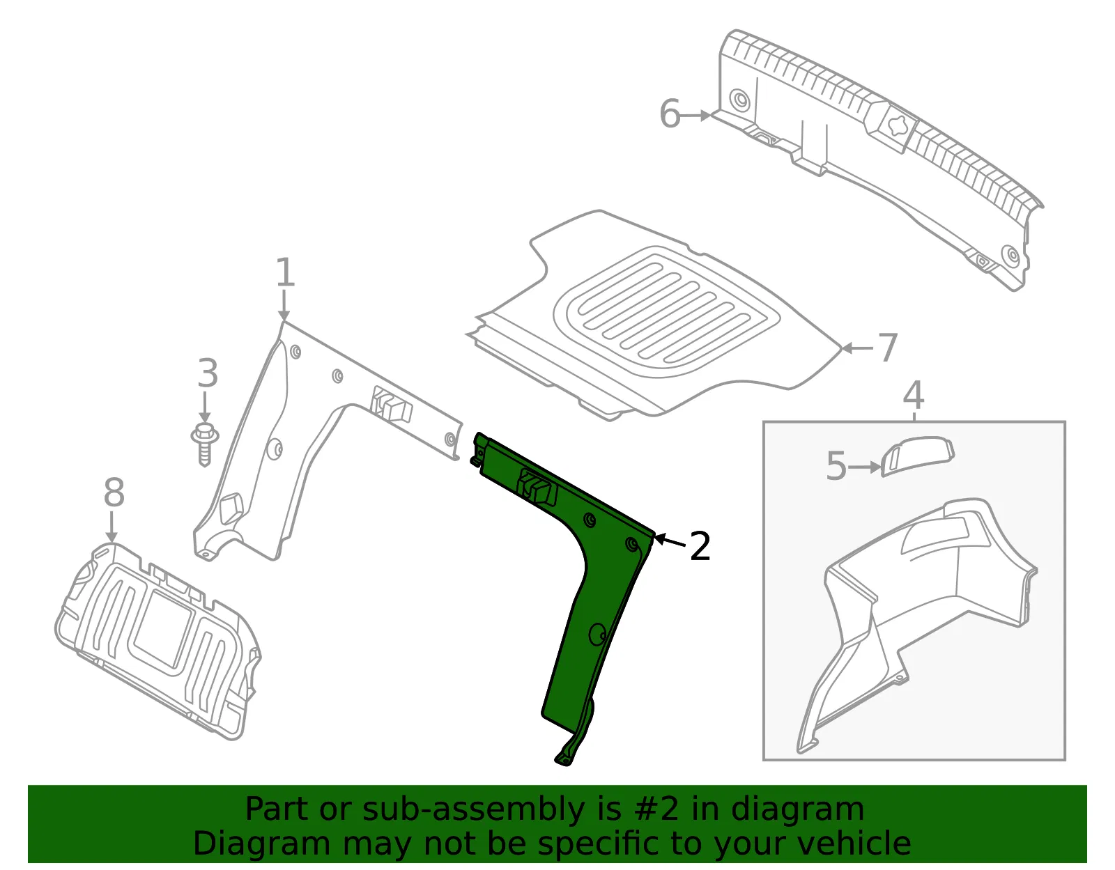 Partition - Kia (85785-L2000) - view 2
