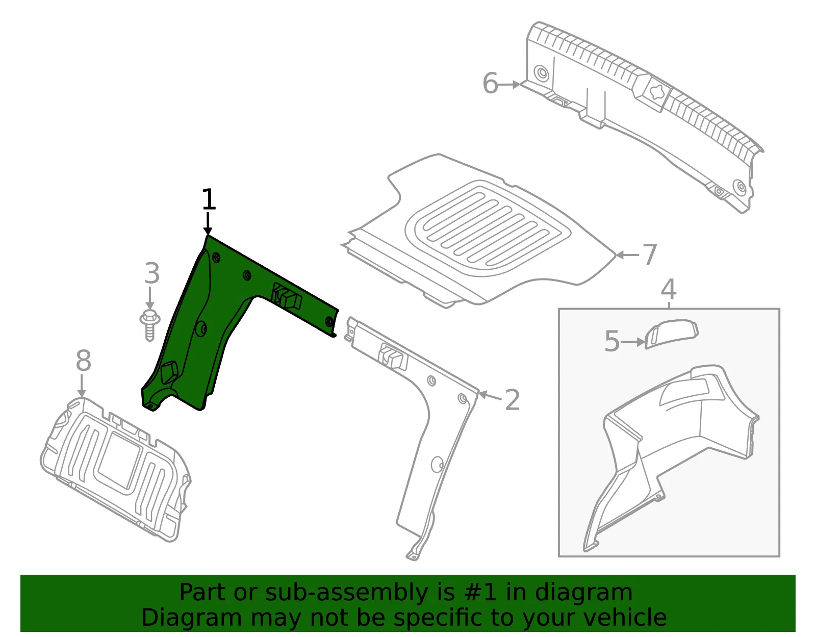 Partition - Kia (85788-L2000) - view 2