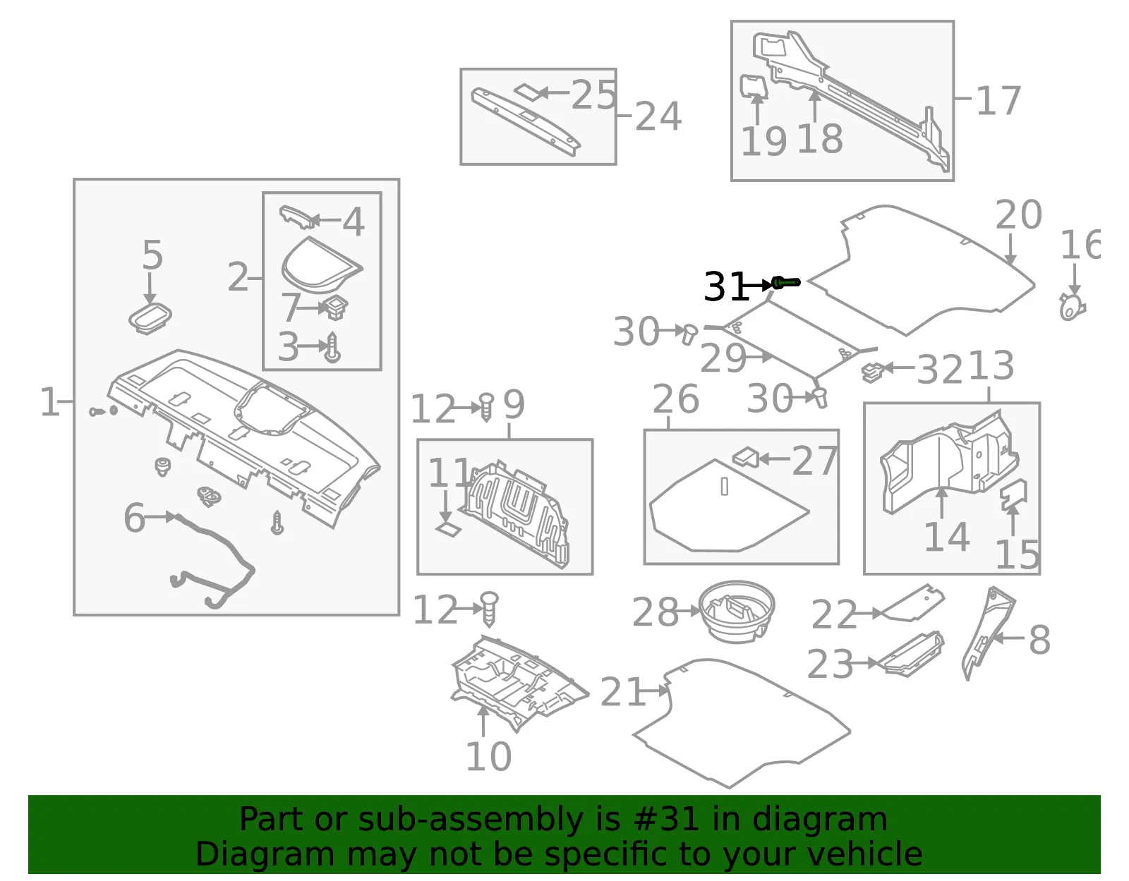 Cargo Net Hook - Kia (85792-3F000) - view 2