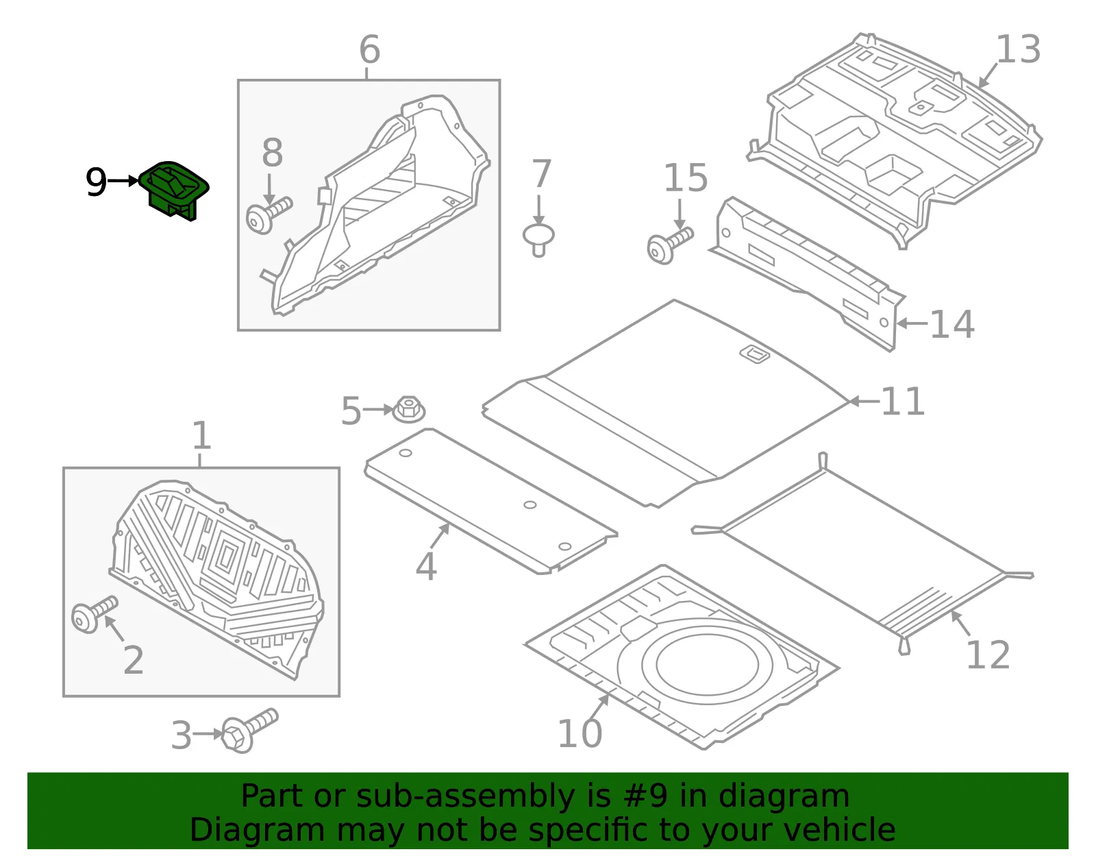 Trunk Side Trim Hook - Kia (85795-3T000) - view 2