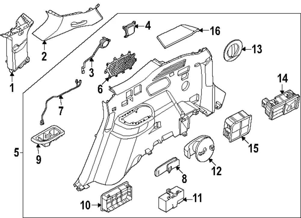 Trim Cover - Kia (857C2-DO000CRN)