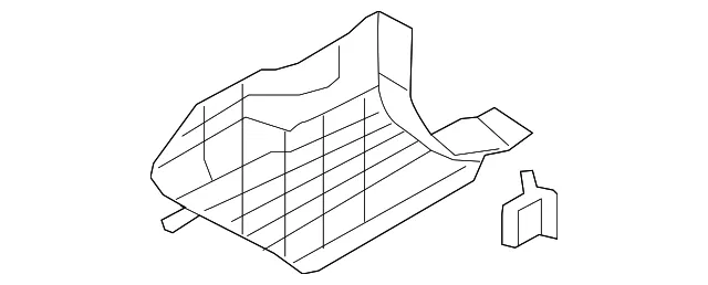 Cowl Trim - Passenger Side (RH) - Kia (85824-1G000RU)