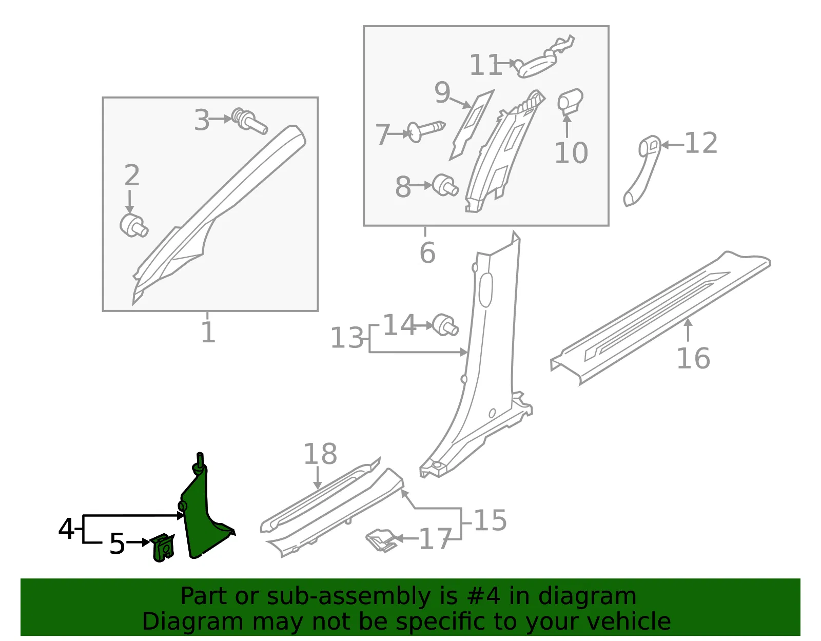 Cowl Trim - Passenger Side (RH) - Kia (85824-A9000GBU) - view 2