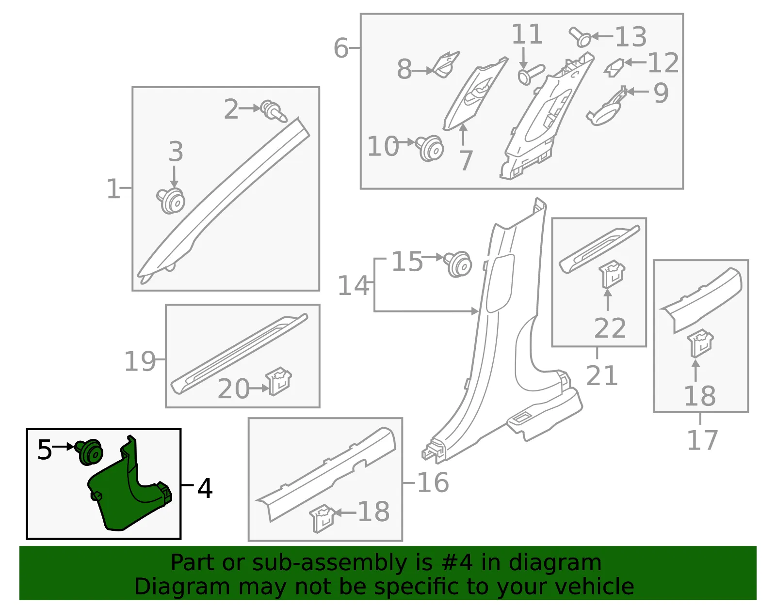 Cowl Trim - Passenger Side (RH) - Kia (85824-D9000WK) - view 2