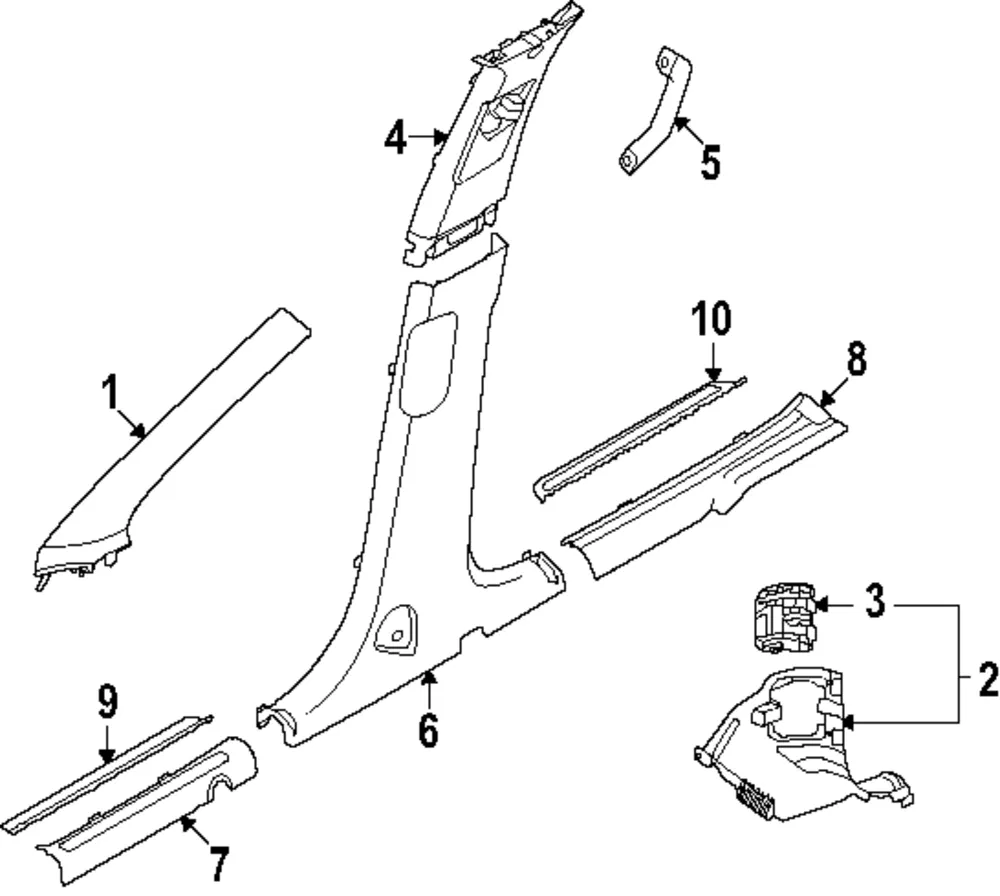 Cowl Trim - Kia (85824-DO000CRN)