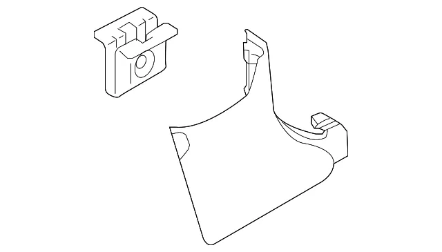 Kick Panel Trim - Passenger Side (RH) - Kia (85824-F6000YBR)