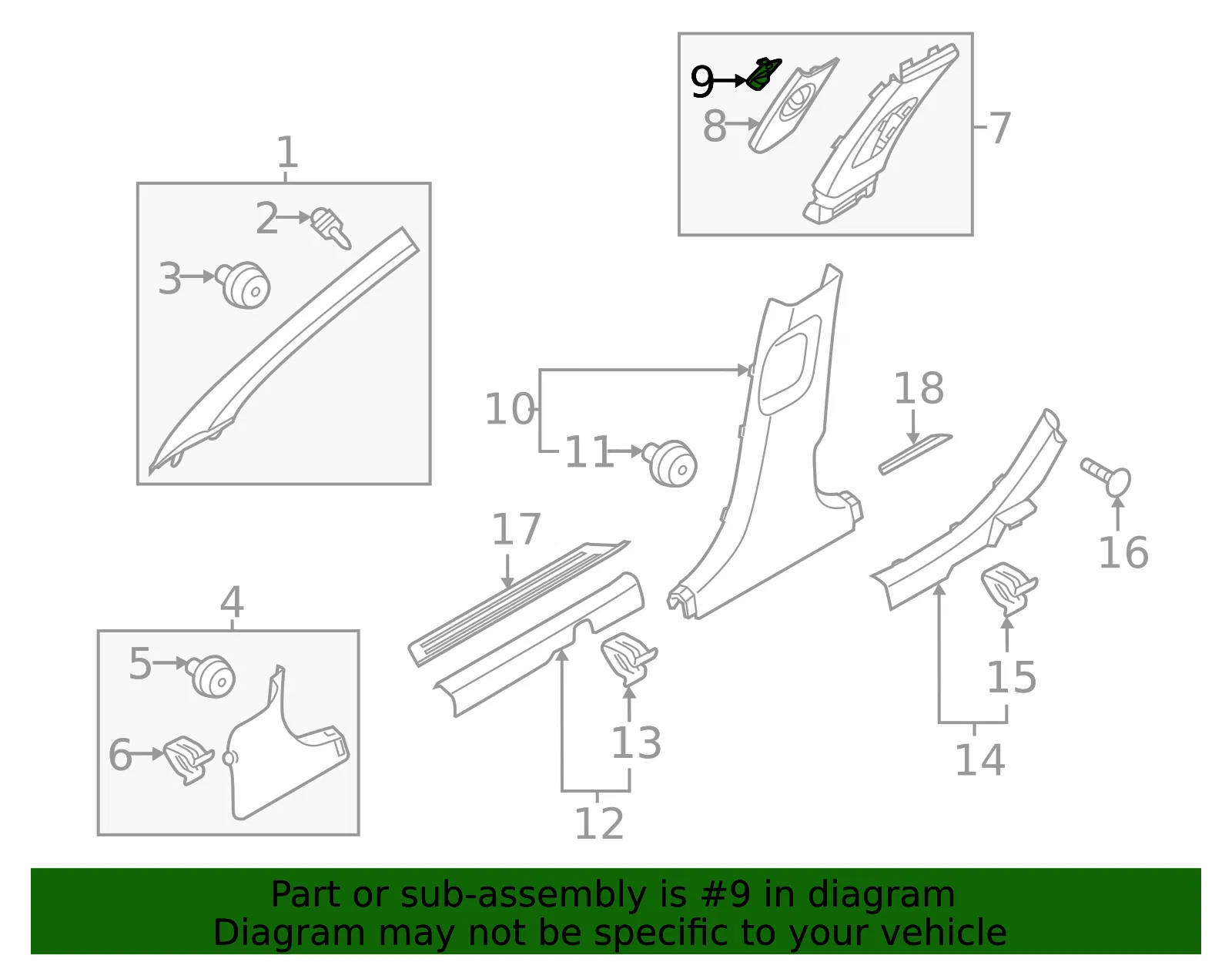 Adjust Knob - Kia (85834-L3000DNN) - view 2