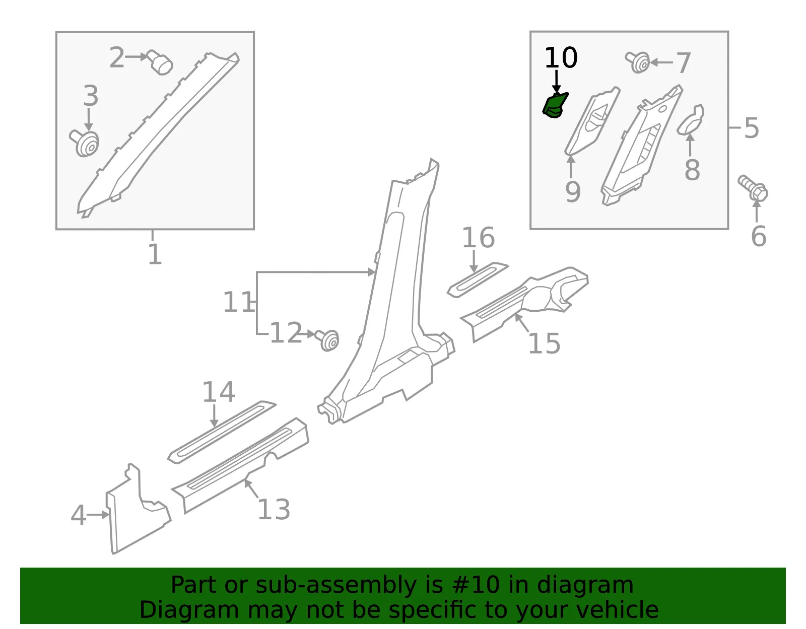 Adjust Knob - Passenger Side (RH) - Kia (85842-B2000EQ) - view 2