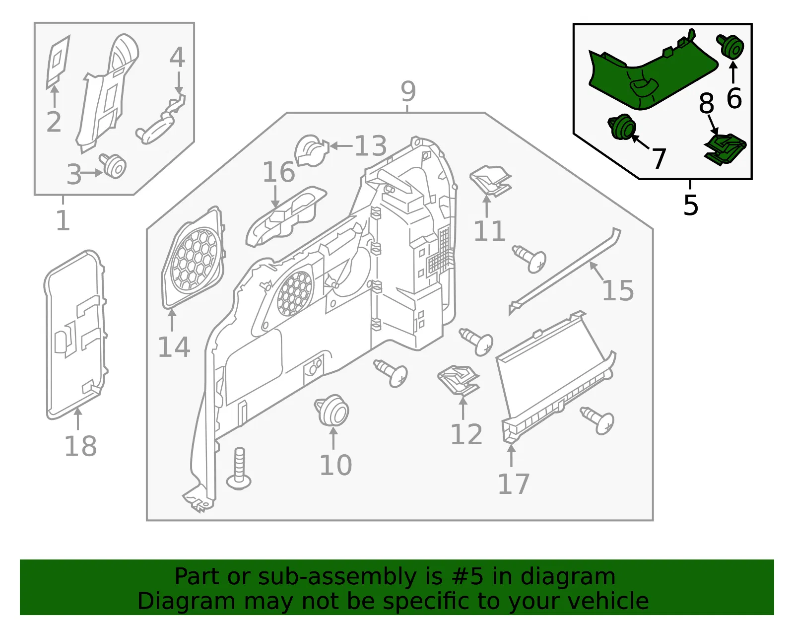 Corner Trim - Kia (85870-A9500DAA) - view 2