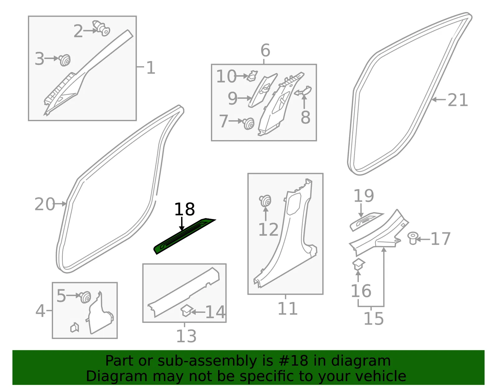 Kick Panel Trim - Kia (85872-A7000WK) - view 2