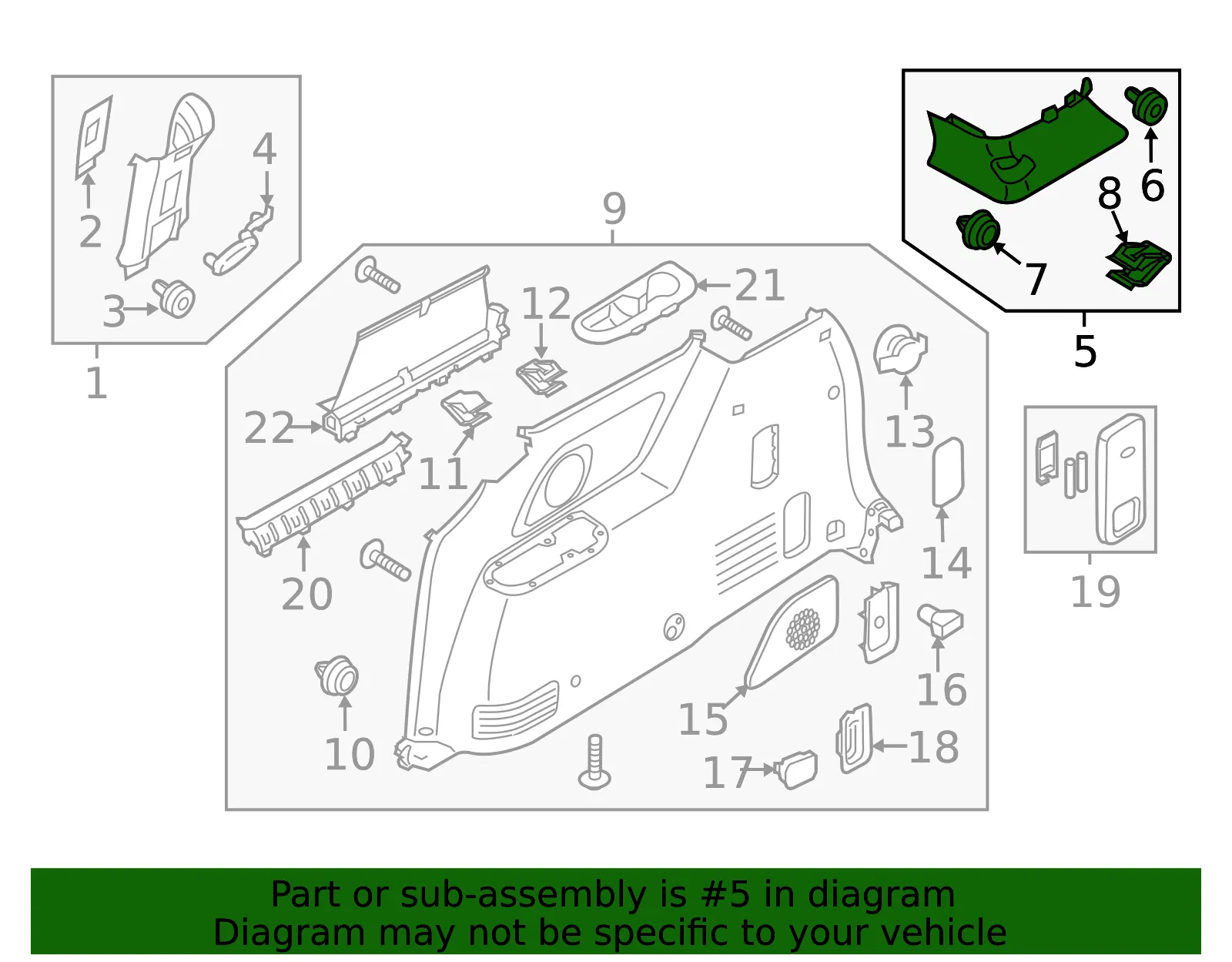 Corner Trim - Kia (85880-A9500GBU) - view 2