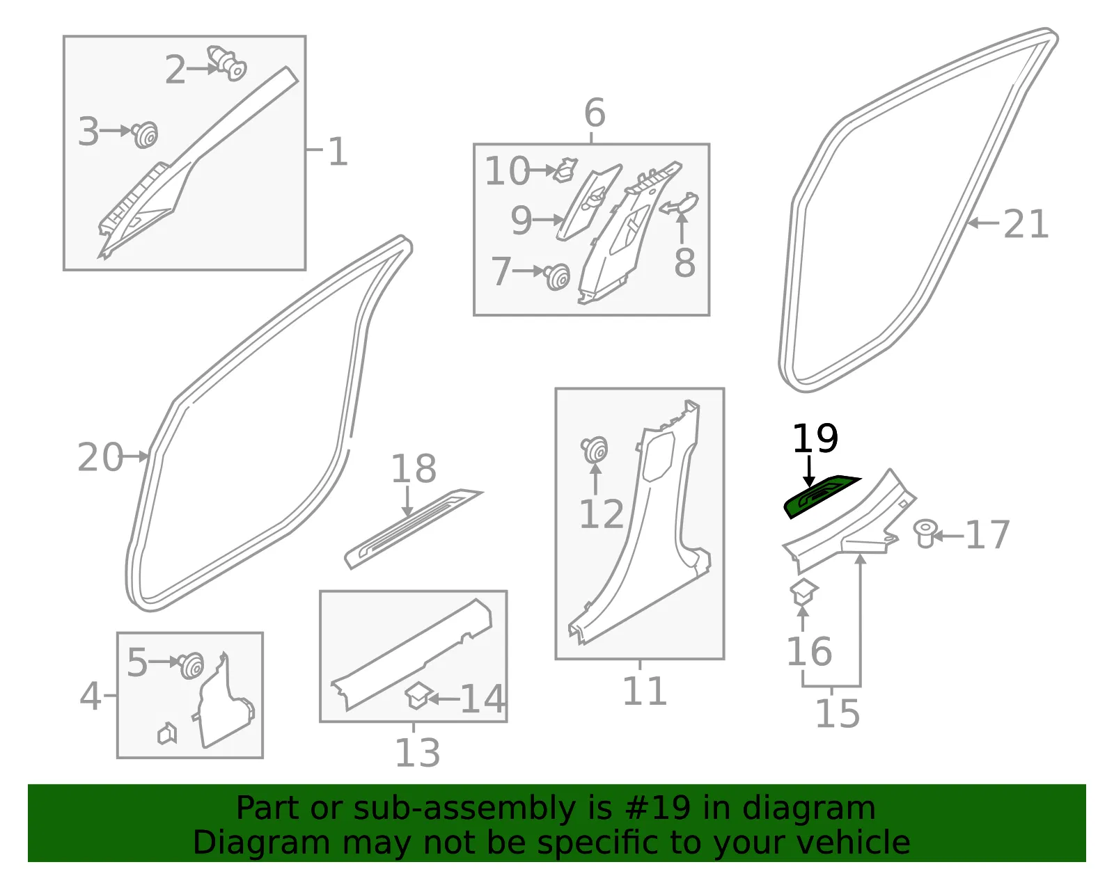 Kick Panel Trim - Kia (85887-B0000WK) - view 2