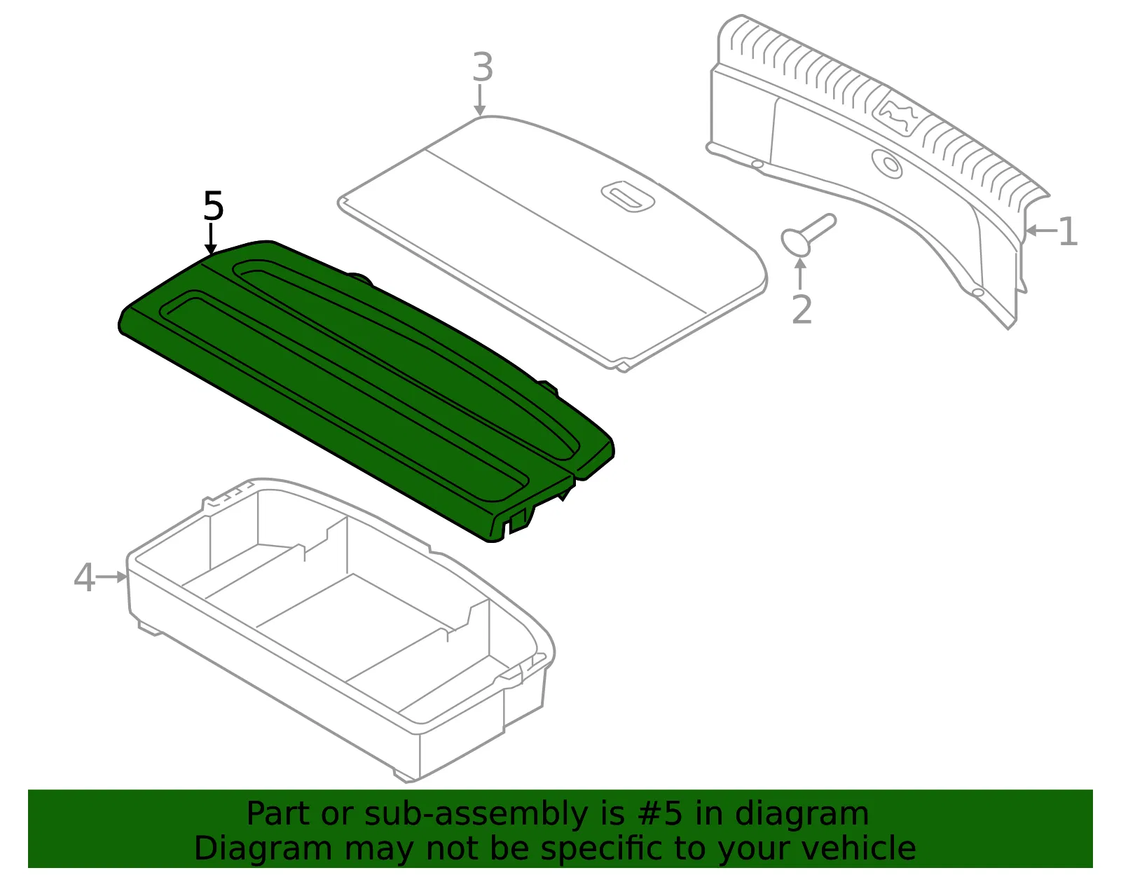 Shelf - Kia (85930-B2000GA6) - view 2