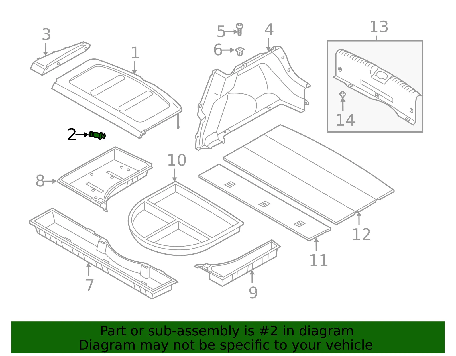Shelf Hanger - Kia (85945-2F000) - view 2