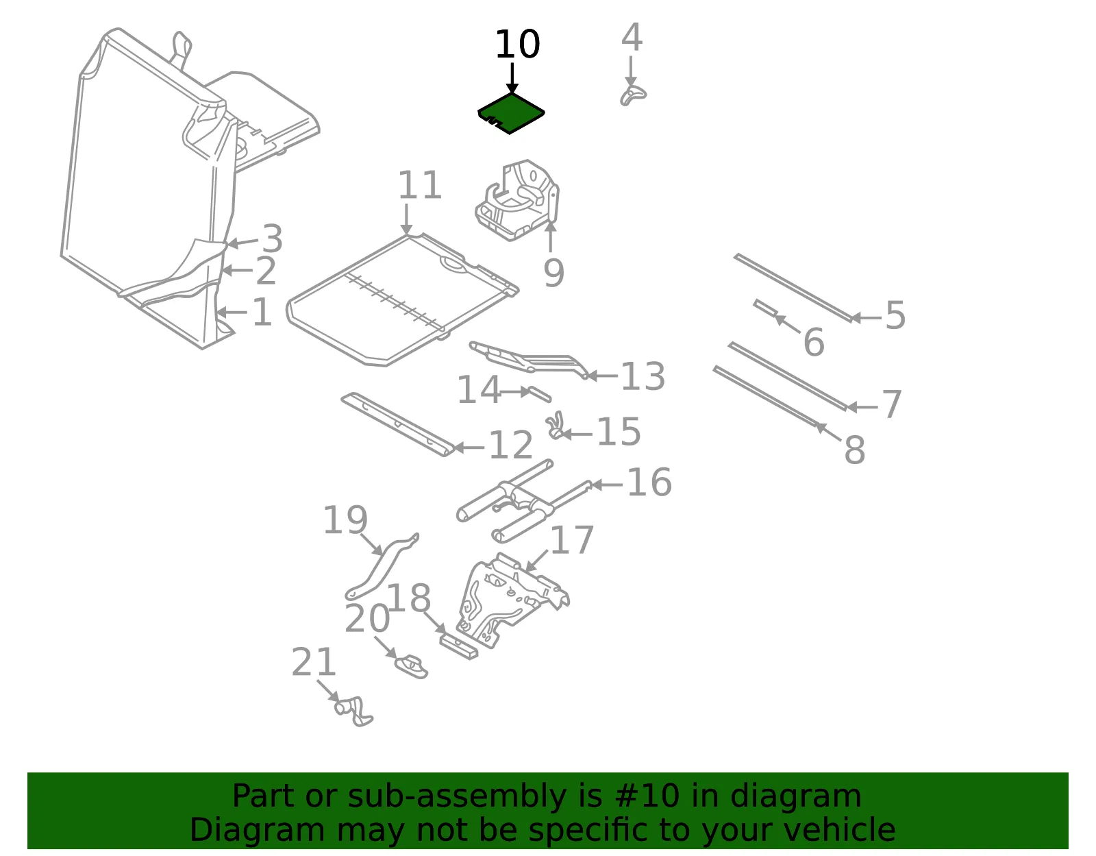 Cup Holder Mat - Passenger Side (RH) - Volvo (8613259) - view 2