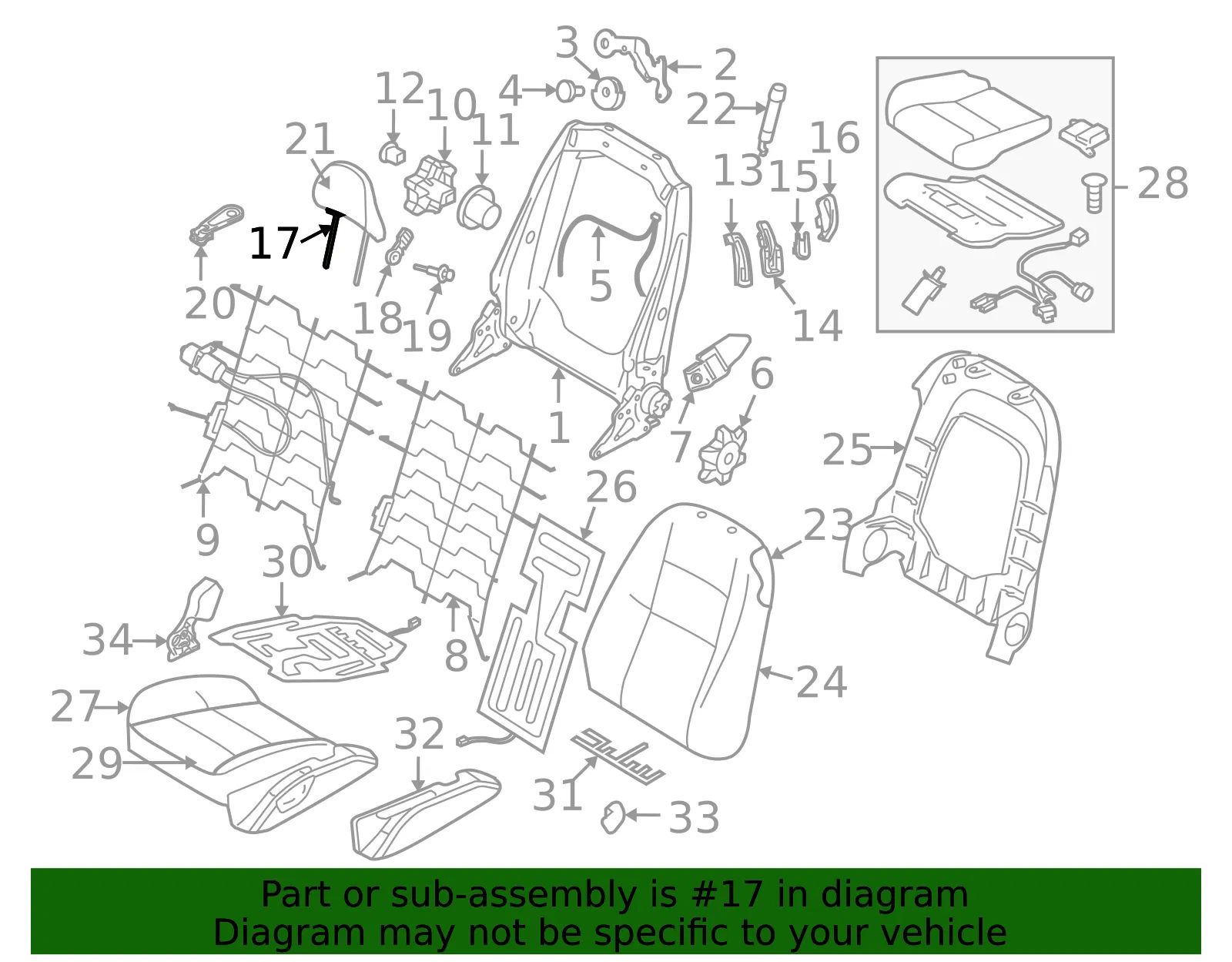 Headrest - Volvo (8613749) - view 2