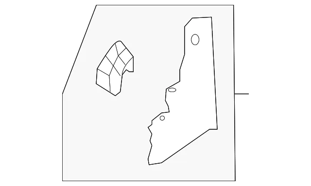 Corner Trim - Passenger Side (RH) - Kia (86190-3W000) - view 2