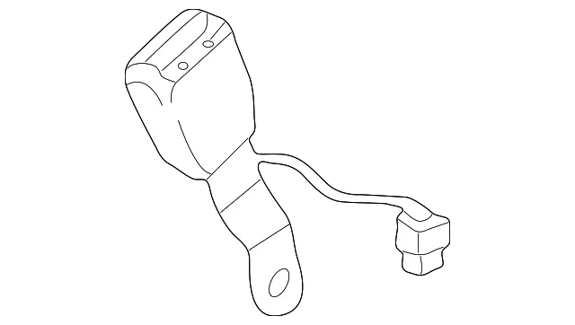 Seat Belt Receptacle - Volvo (8619096) - view 2