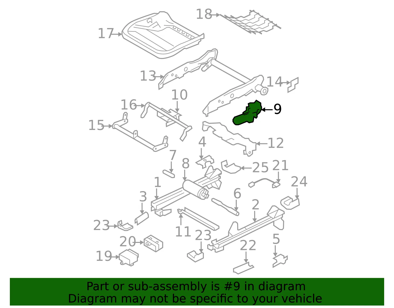 Seat Motor - Volvo (8621416) - view 3