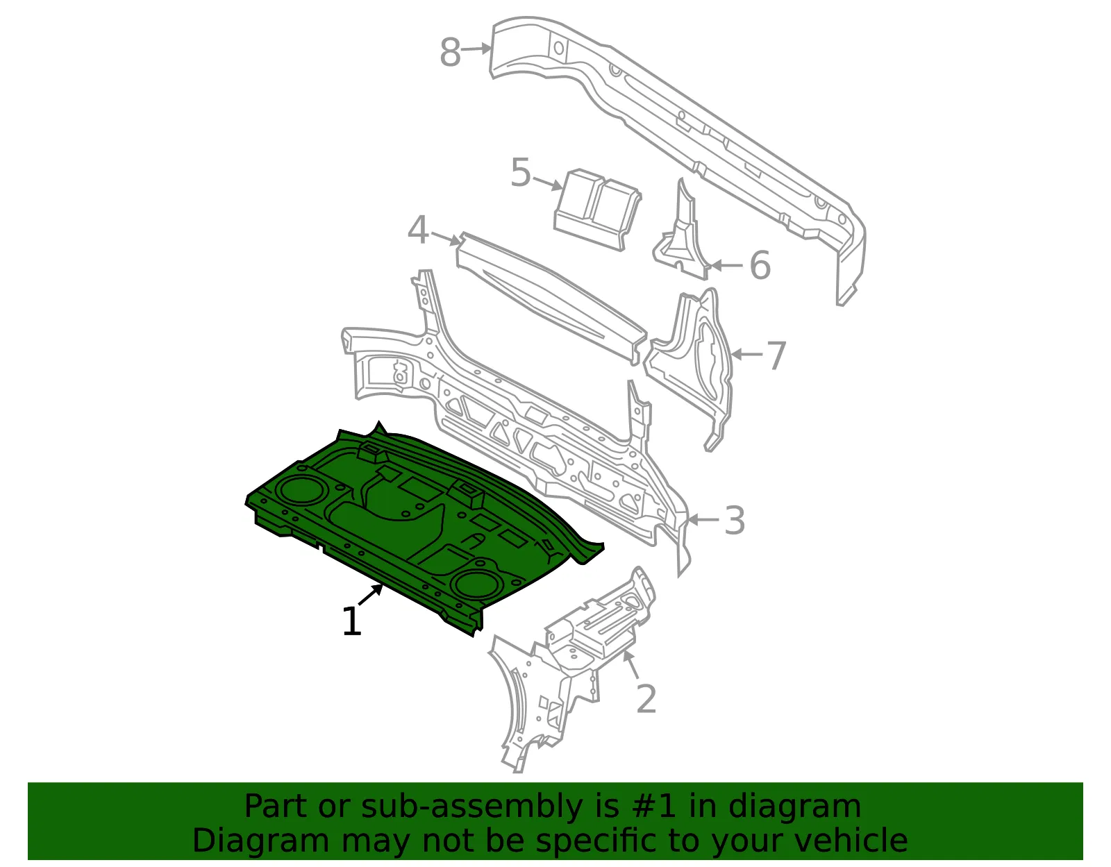 Package Tray - Volvo (8625225) - view 2