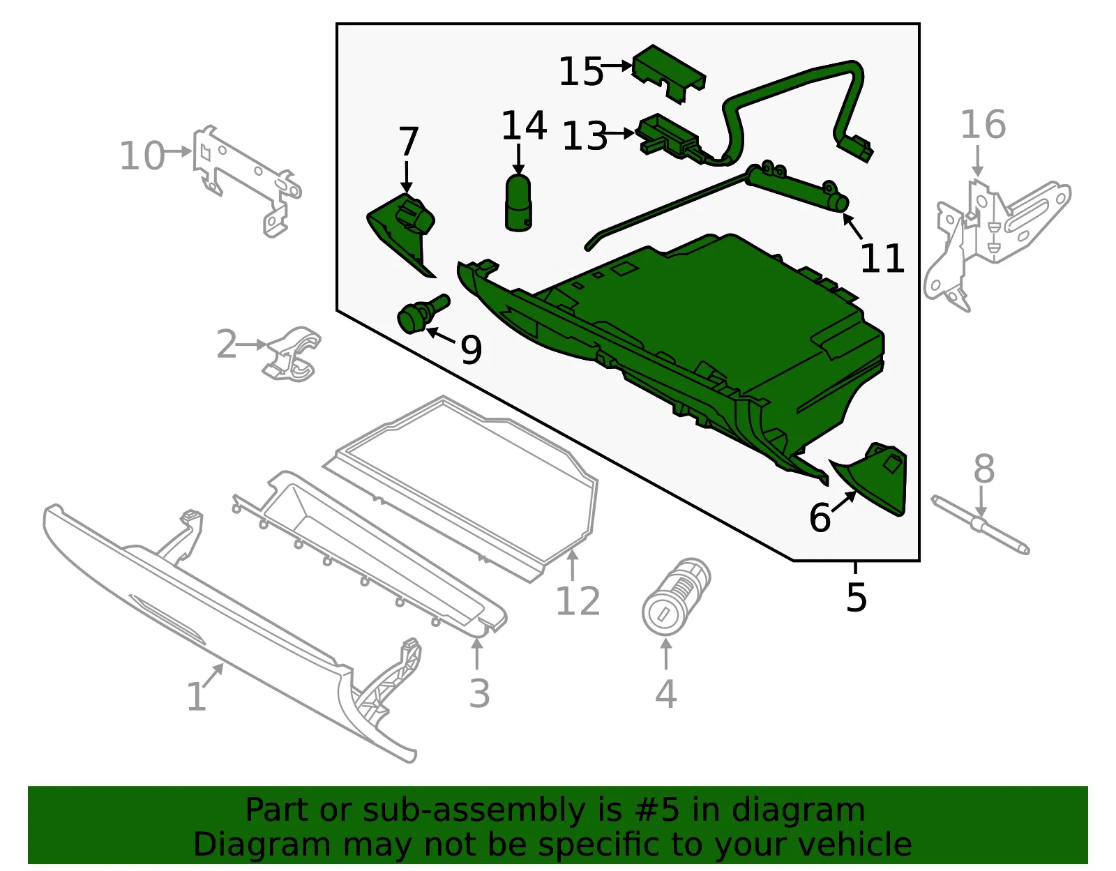 Glove Box - Volvo (8630202) - view 2