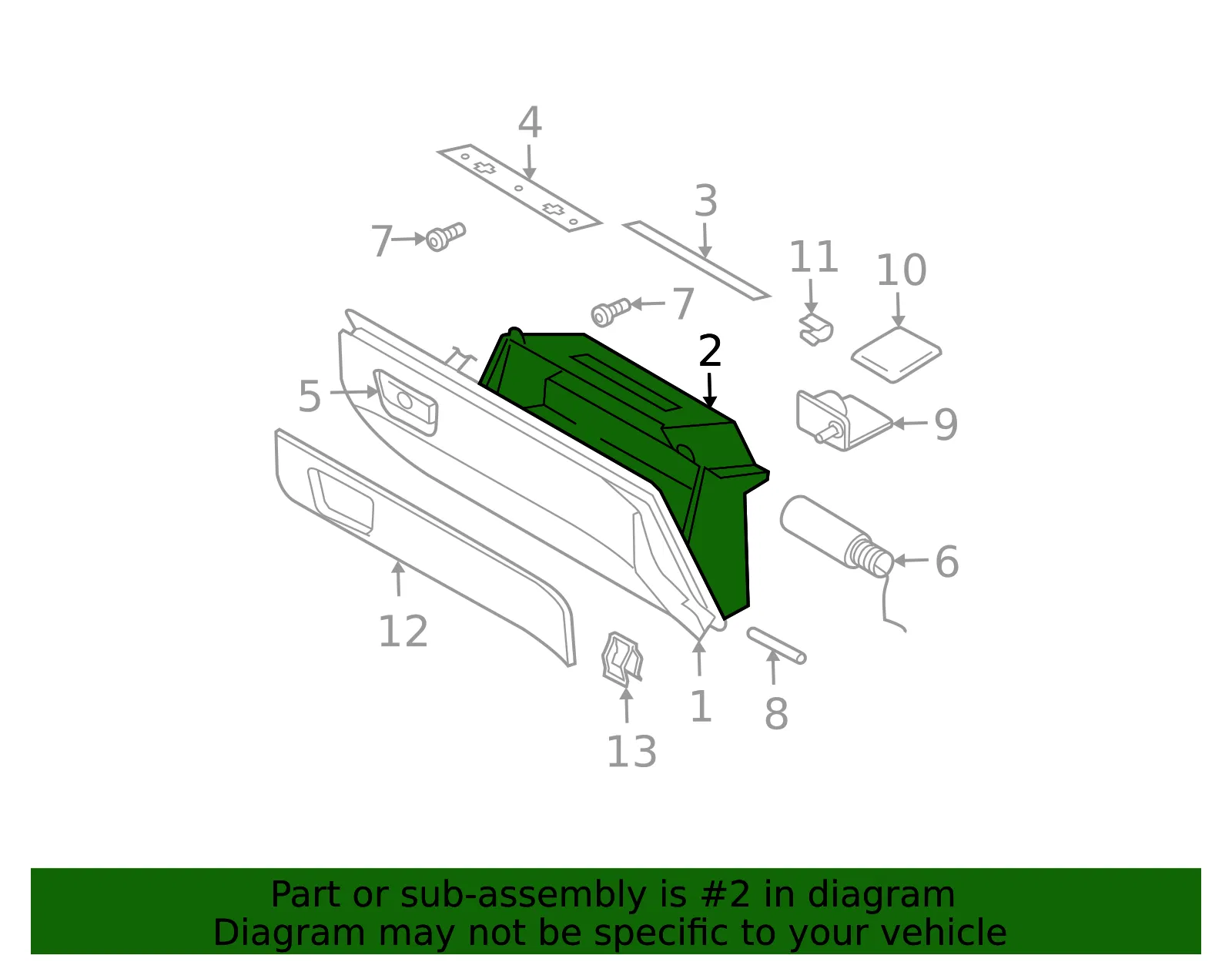 Glove Box - Volvo (8635403) - view 2