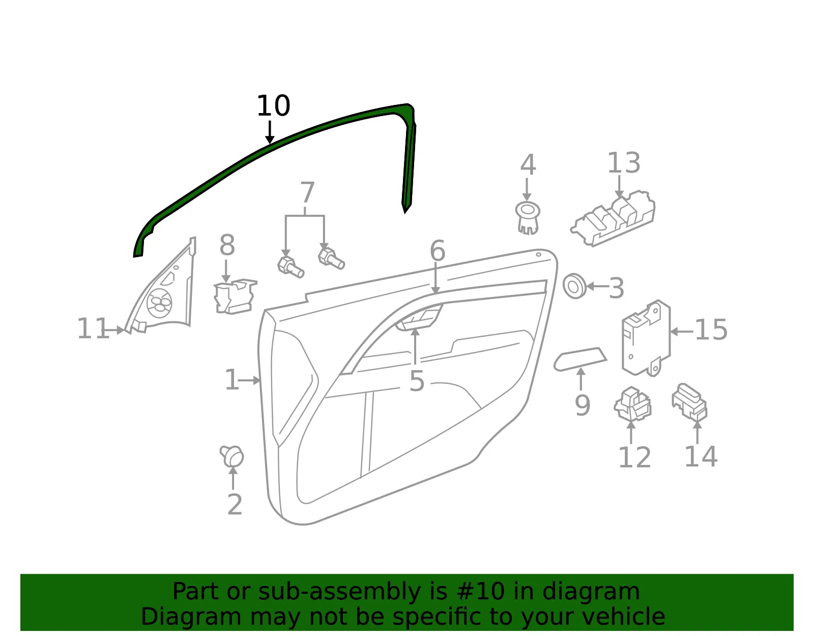 Frame Trim - Passenger Side (RH) - Volvo (8635467) - view 2