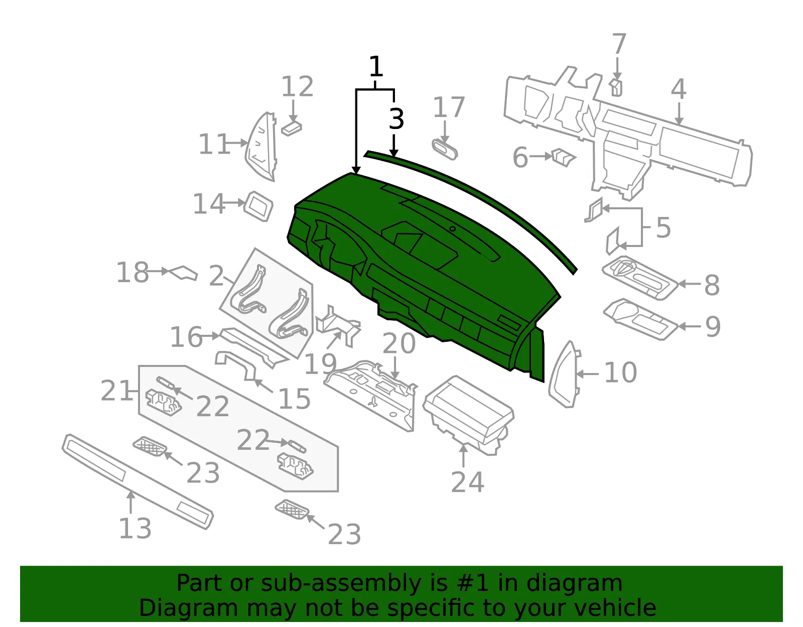 Instrument Panel - Volvo (8635503) - view 2