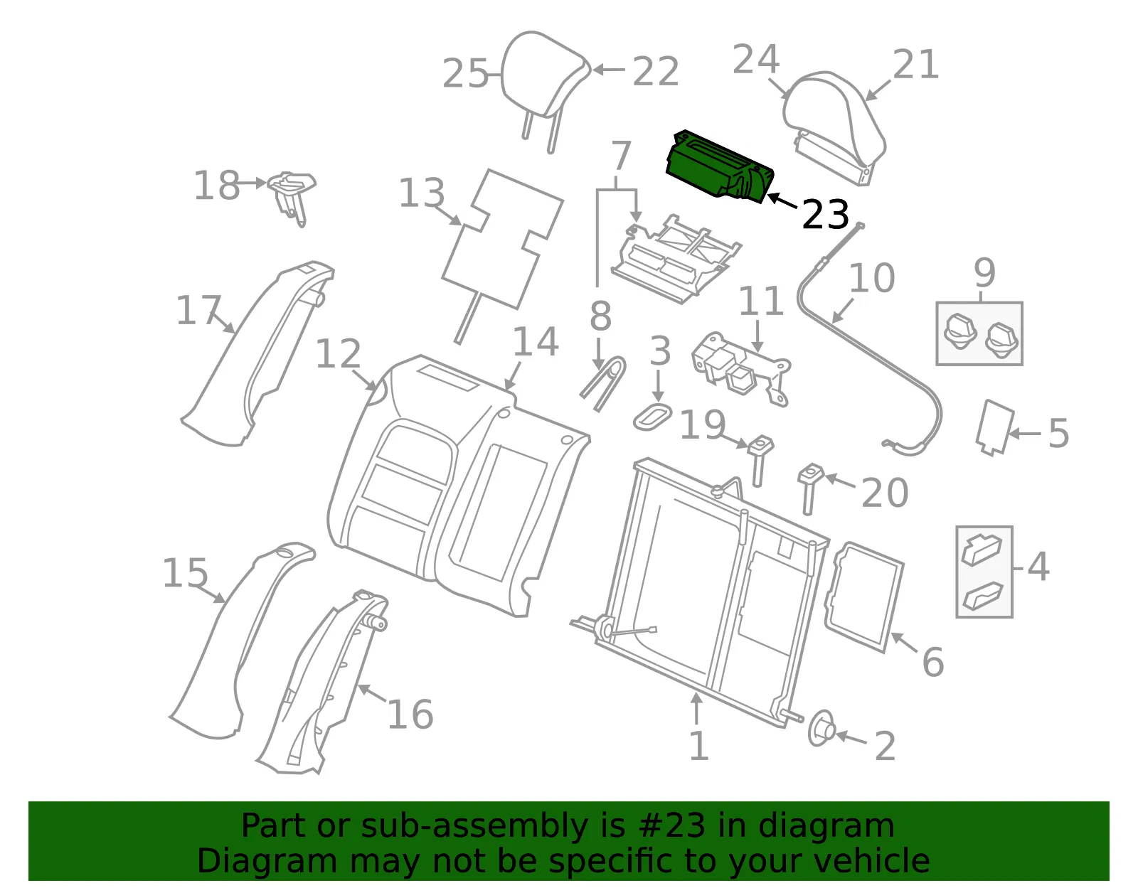 Headrest Cushion - Volvo (8639620) - view 2