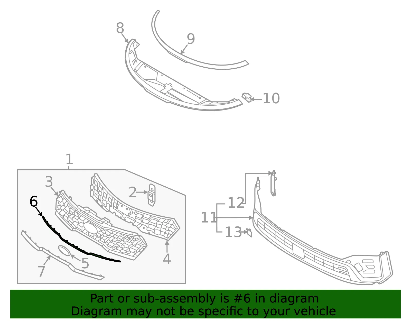 Upper Trim - Kia (863A5-P2000) - view 2