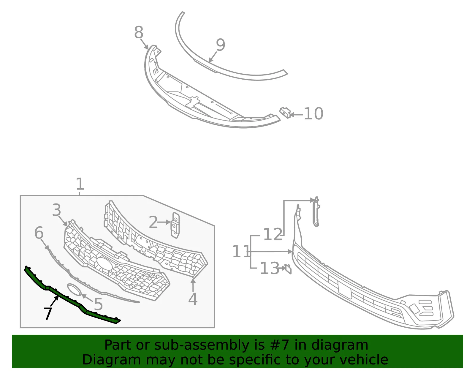Lower Trim - Kia (863B5-P2000) - view 2