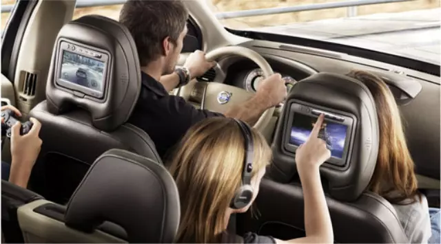 Rear Seat Entertainment System - Off-Black - Volvo (8640647)