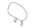 Headrest, Outer - Nissan (86430-6MA1A) - view 3