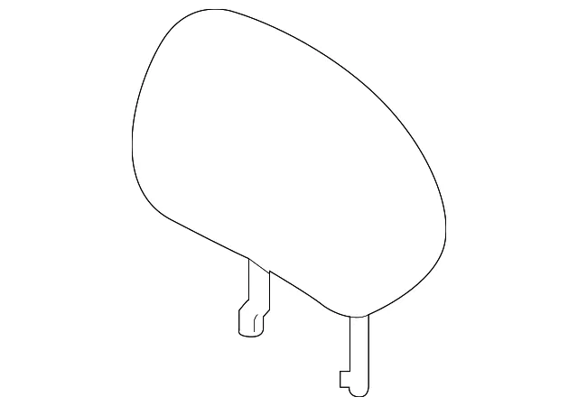Headrest, Outer - Nissan (86430-6MA1B)