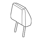 Headrest, Outer - Nissan (86430-6TE8B) - view 3