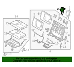 Headrest, Outer - Nissan (86430-7KB1D) - view 4