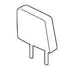 Headrest - Nissan (86430-9FV2A) - view 3