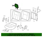 Headrest - Nissan (86430-9FV2A) - view 4