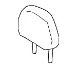 Headrest, Outer - Nissan (86430-9UH2E) - view 3
