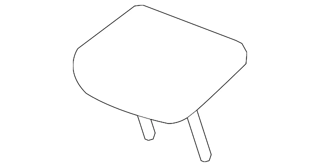 Headrest, Center - Nissan (86460-6FV1A)