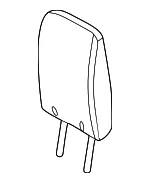Headrest, Outer - Nissan (86480-6TA2A) - view 3